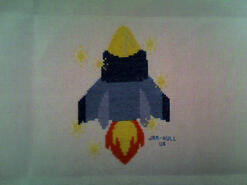 Cross stitch square for Luke S's quilt