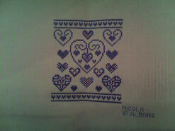 Cross stitch square for Phoenix H's quilt
