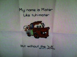 Cross stitch square for Holli-Mai's quilt