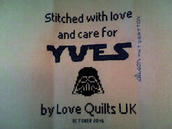 Cross stitch square for Yves B's quilt