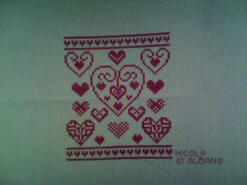 Cross stitch square for Mollie R's quilt