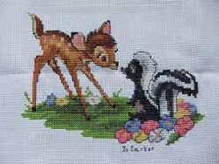 Cross stitch square for Bradley's quilt