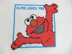 Cross stitch square for Bradley's quilt