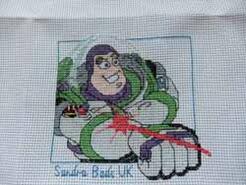 Cross stitch square for Bradley's quilt