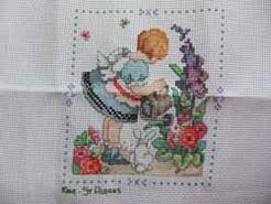 Cross stitch square for Blisse's quilt
