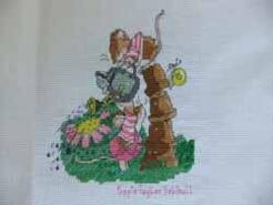 Cross stitch square for Blisse's quilt