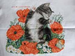 Cross stitch square for Blisse's quilt