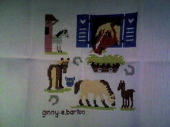 Cross stitch square for Henry W's quilt