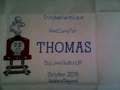 Cross stitch square for Thomas B's quilt