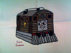 Cross stitch square for Thomas B's quilt