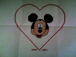 Cross stitch square for Chloe D's quilt