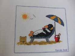 Cross stitch square for Alfred O's quilt