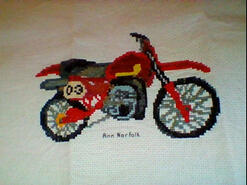 Cross stitch square for Alfie O's quilt