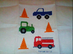 Cross stitch square for Alfie O's quilt