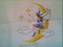 Cross stitch square for Talia May C's quilt