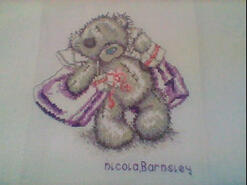 Cross stitch square for Olivia B's quilt