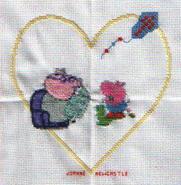 Cross stitch square for Faye B's quilt