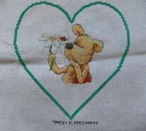 Cross stitch square for Emily B's quilt