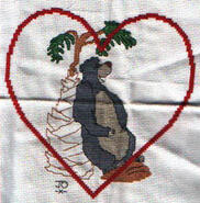 Cross stitch square for Faye B's quilt