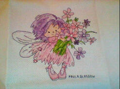 Cross stitch square for Keeley B's quilt