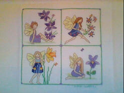 Cross stitch square for Keeley B's quilt