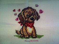 Cross stitch square for Darcie J's quilt