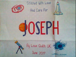 Cross stitch square for Joseph B's quilt