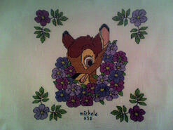 Cross stitch square for Emily-Grace W's quilt