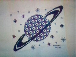Cross stitch square for Harrison V's quilt