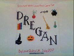 Cross stitch square for Dregan T's quilt