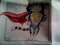 Cross stitch square for Bradley B's quilt