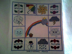 Cross stitch square for Agnes P's quilt