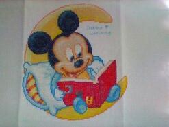 Cross stitch square for Harrison U's quilt