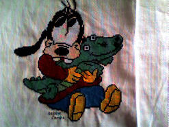 Cross stitch square for Harrison U's quilt