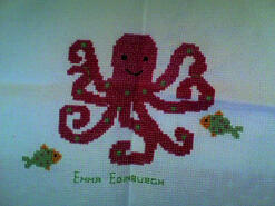 Cross stitch square for Theo C's quilt