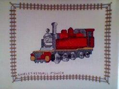 Cross stitch square for Isaac K's quilt