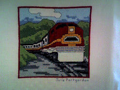 Cross stitch square for Callum B's quilt