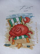 Cross stitch square for Harry L's quilt