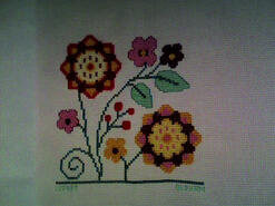Cross stitch square for Chloe R's quilt