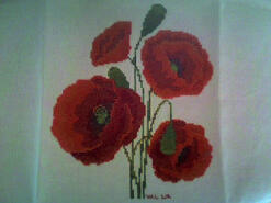 Cross stitch square for Chloe R's quilt