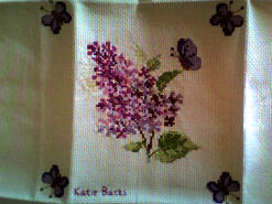 Cross stitch square for Chloe R's quilt