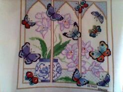 Cross stitch square for Chloe R's quilt