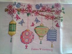 Cross stitch square for Chloe R's quilt