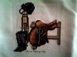 Cross stitch square for Benzion B's quilt