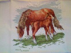 Cross stitch square for Benzion B's quilt