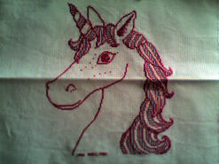 Cross stitch square for Jessica F's quilt