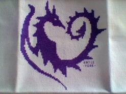 Cross stitch square for Wynter-Rose's quilt