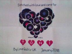 Cross stitch square for Toni C's quilt