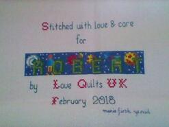 Cross stitch square for Robert B's quilt