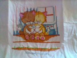 Cross stitch square for Noah H's quilt
